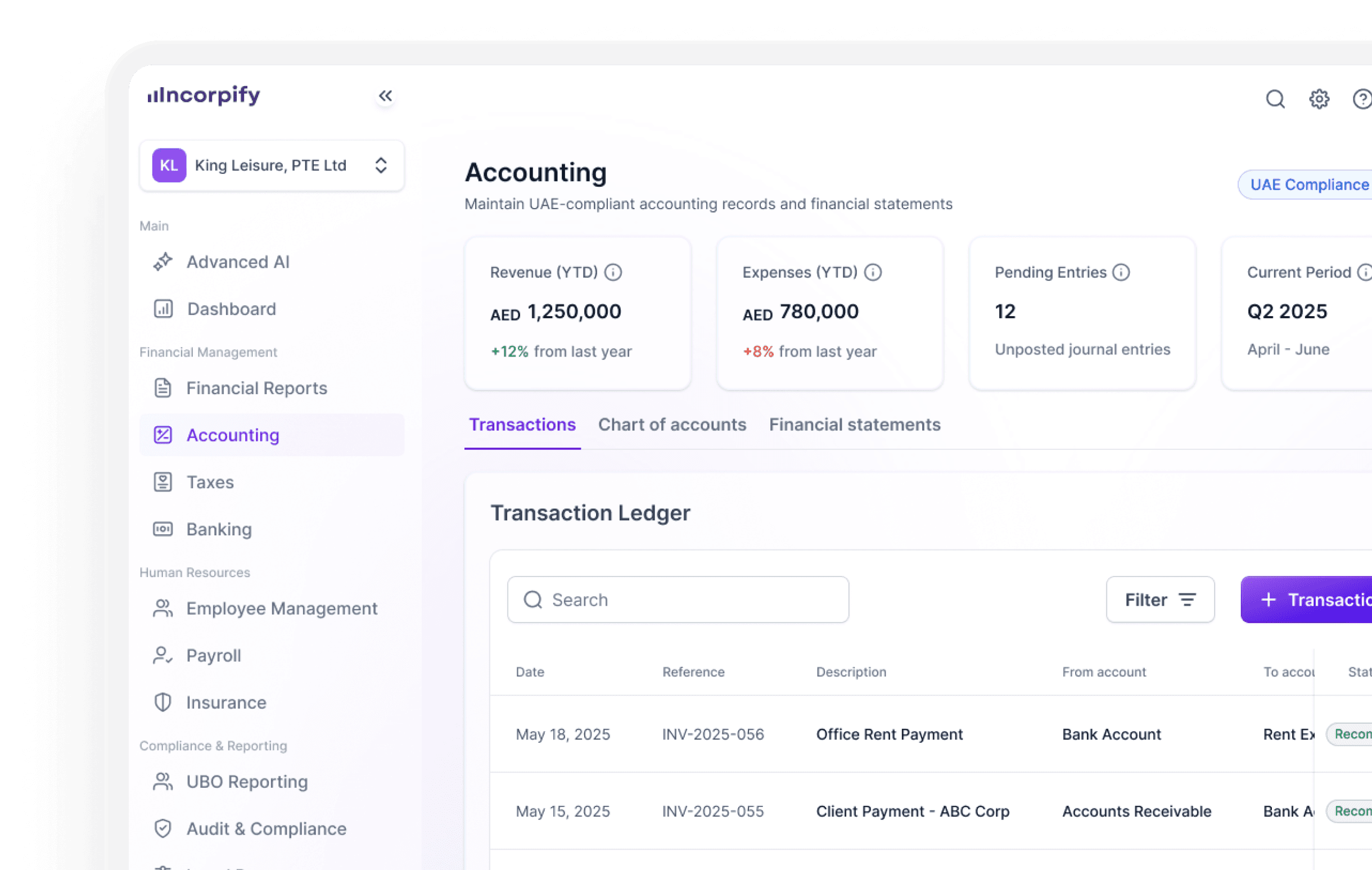 Incorpify platform preview