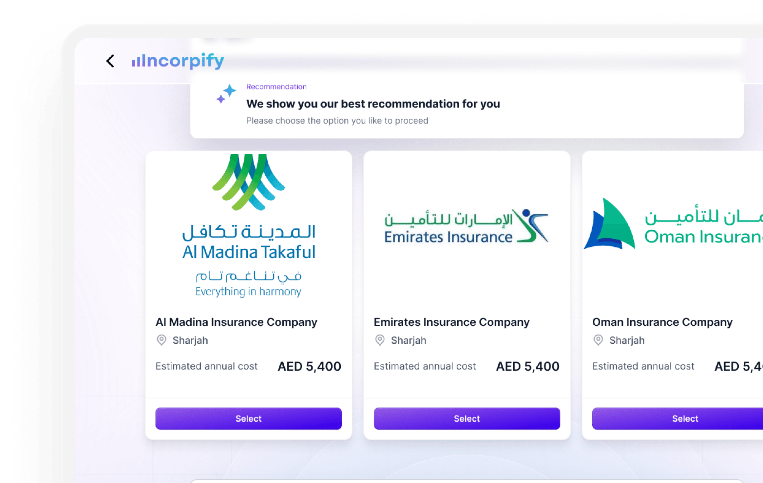 Incorpify platform preview